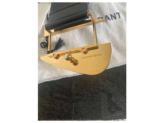 Isabel Marant Gürtel aus schwarzem Leder 85 cm - Ansicht 4