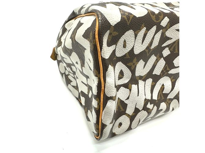 Borsa Duffle Mini Monogramma Graffiti Louis Vuitton Marrone - vista 10