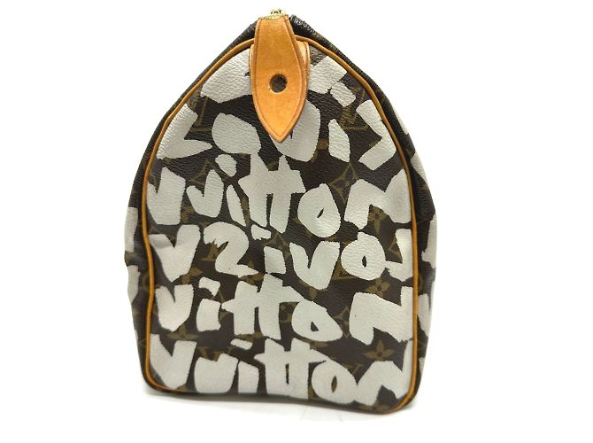 Borsa Duffle Mini Monogramma Graffiti Louis Vuitton Marrone - vista 4