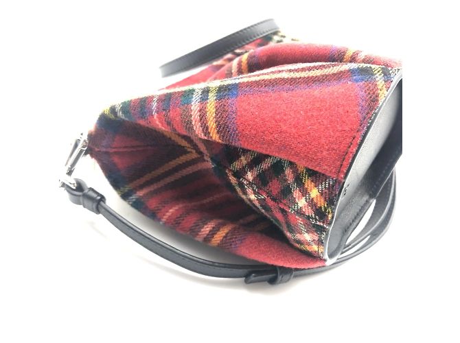 Loewe 118.50.M93 Schultertasche mit Karomuster Rot - Ansicht 5