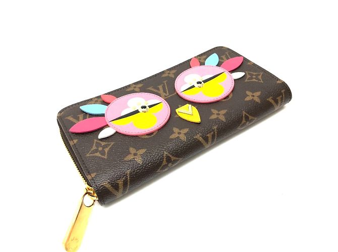Cartera larga con cremallera Lovely Bird Monogram Louis Vuitton Castaño - vista 7