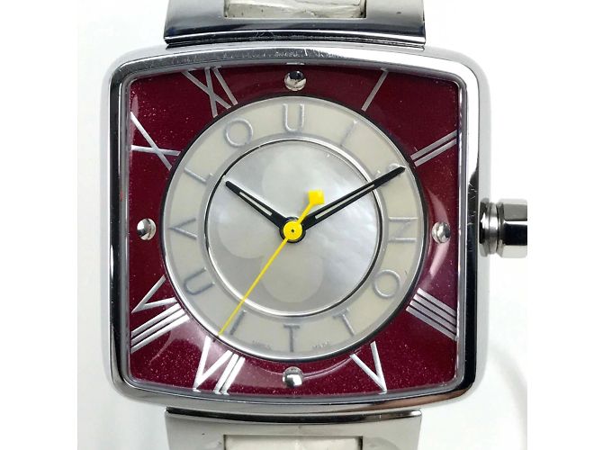 Louis Vuitton Q221J Quarz-Armbanduhr Silber - Ansicht 3