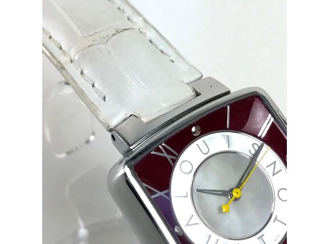 Louis Vuitton Q221J Quarz-Armbanduhr Silber - Ansicht 4