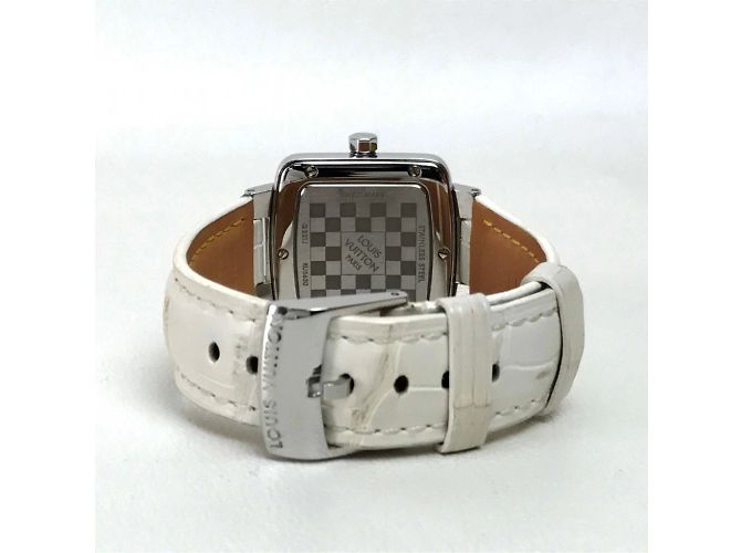 Louis Vuitton Q221J Quarz-Armbanduhr Silber - Ansicht 5