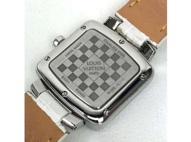 Louis Vuitton Q221J Quarz-Armbanduhr Silber - Ansicht 9