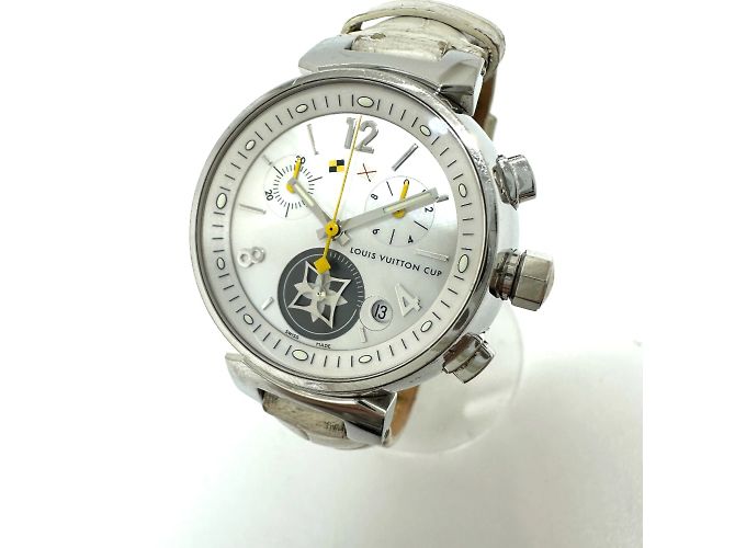 Louis Vuitton Q132C Tambour Armbanduhr Weiß - Ansicht 2