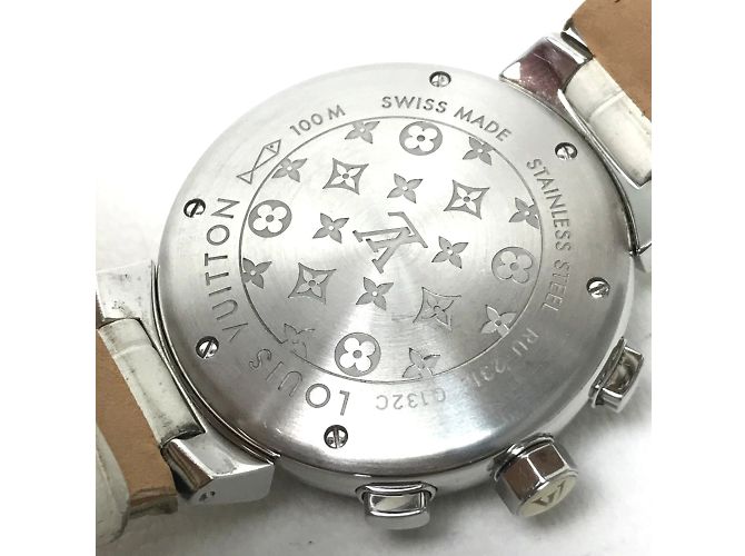 Louis Vuitton Q132C Tambour Armbanduhr Weiß - Ansicht 3