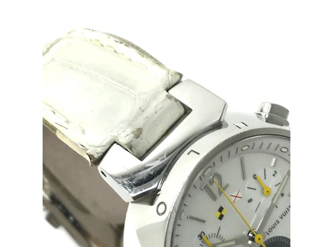 Louis Vuitton Q132C Tambour Armbanduhr Weiß - Ansicht 5