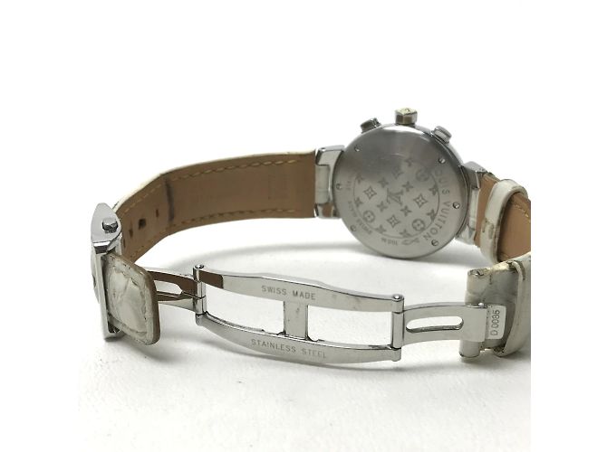 Louis Vuitton Q132C Tambour Armbanduhr Weiß - Ansicht 7