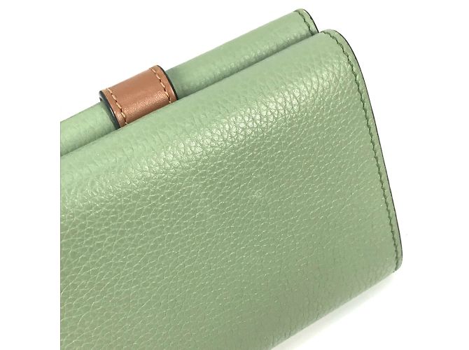 Billetera compacta trifold Anagram Loewe Verde - vista 15