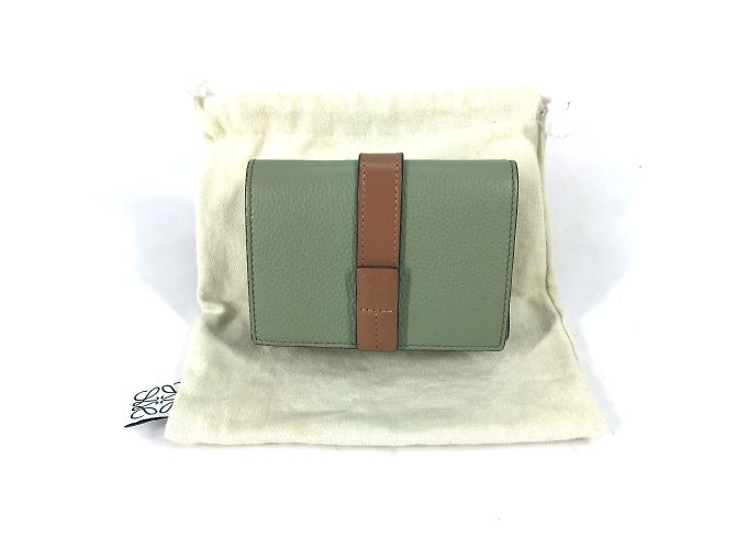 Billetera compacta trifold Anagram Loewe Verde - vista 9
