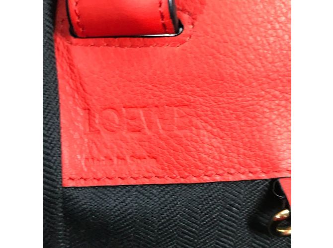 Borsa in pelle rossa Loewe 387.30.N60 Rosso - vista 12