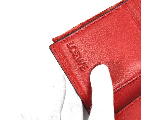 Loewe Bicolor Compact Trifold Wallet Pink - view 11