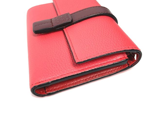 Loewe Bicolor Compact Trifold Wallet Pink - view 2