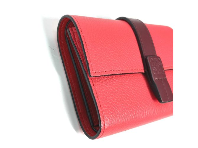 Loewe Bicolor Compact Trifold Wallet Pink - view 4