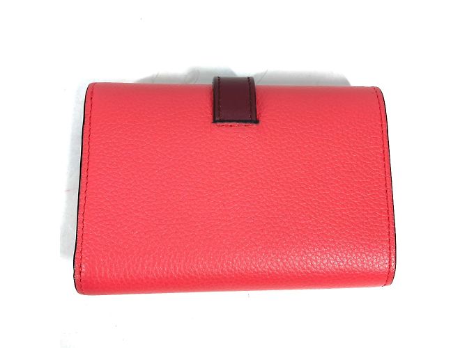 Loewe Bicolor Compact Trifold Wallet Pink - view 6