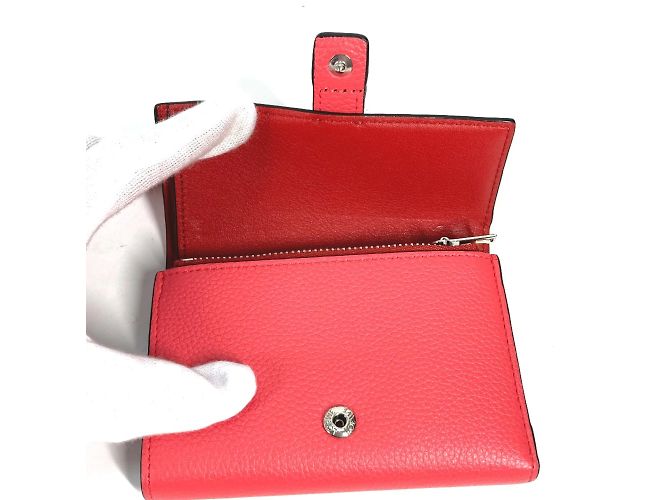 Loewe Bicolor Compact Trifold Wallet Pink - view 9