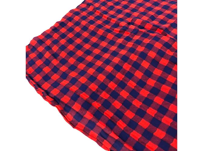 Stola in cotone rosso Louis Vuitton - vista 3