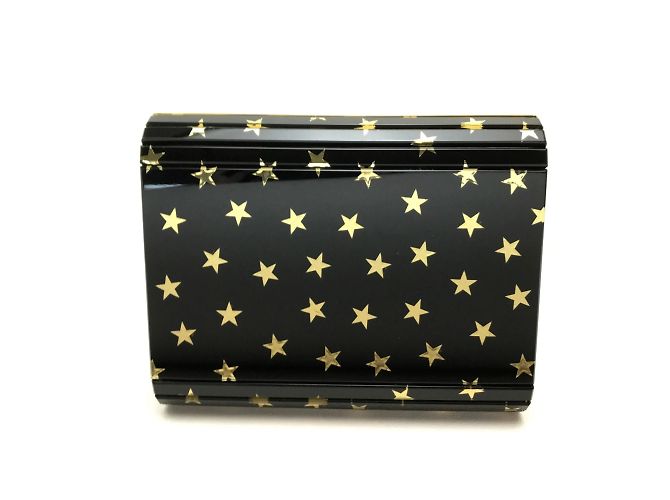 Borsa a spalla con motivo a stelle nera Jimmy Choo Nero - vista 2