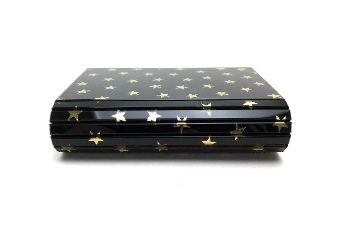 Borsa a spalla con motivo a stelle nera Jimmy Choo Nero - vista 3