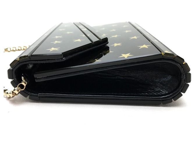 Borsa a spalla con motivo a stelle nera Jimmy Choo Nero - vista 4
