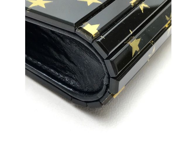 Borsa a spalla con motivo a stelle nera Jimmy Choo Nero - vista 5