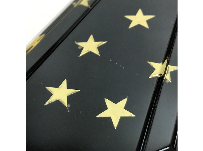 Borsa a spalla con motivo a stelle nera Jimmy Choo Nero - vista 8