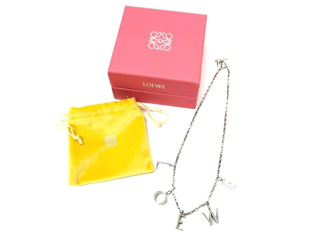 Collana a catena con logo Icon di Loewe Argento - vista 12