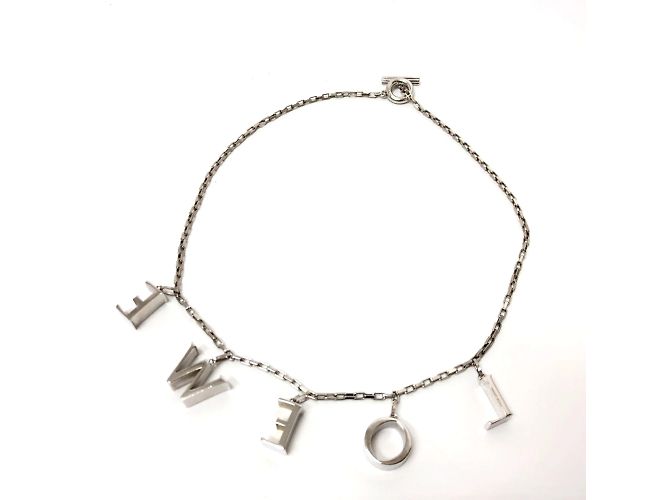 Collana a catena con logo Icon di Loewe Argento - vista 2