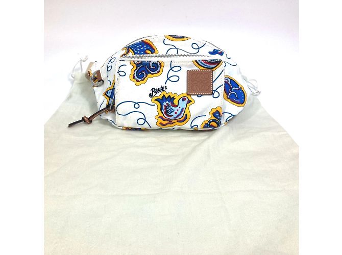 Borsa Anagramma Loewe PAULA'S IBIZA Bianco - vista 13