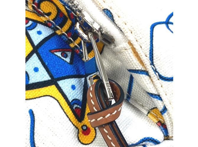 Borsa Anagramma Loewe PAULA'S IBIZA Bianco - vista 8