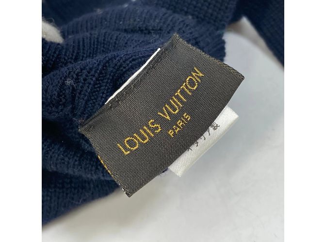 Louis Vuitton Navy Wollhandschuhe Marineblau - Ansicht 8