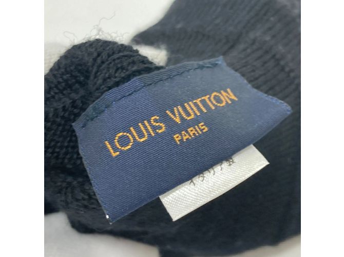 Luvas de lã pretas Louis Vuitton Preto - vista 6