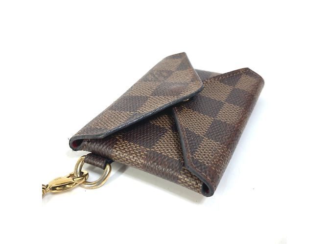 Billetera con compartimento para monedas Damier Louis Vuitton Castaño - vista 3