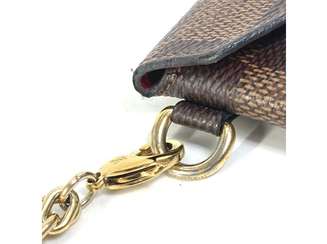 Billetera con compartimento para monedas Damier Louis Vuitton Castaño - vista 4