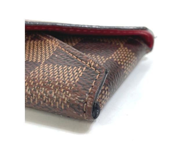Billetera con compartimento para monedas Damier Louis Vuitton Castaño - vista 5