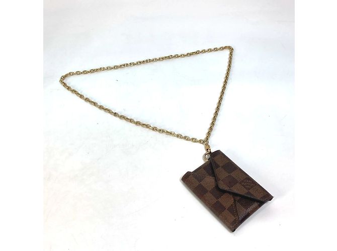 Billetera con compartimento para monedas Damier Louis Vuitton Castaño - vista 9