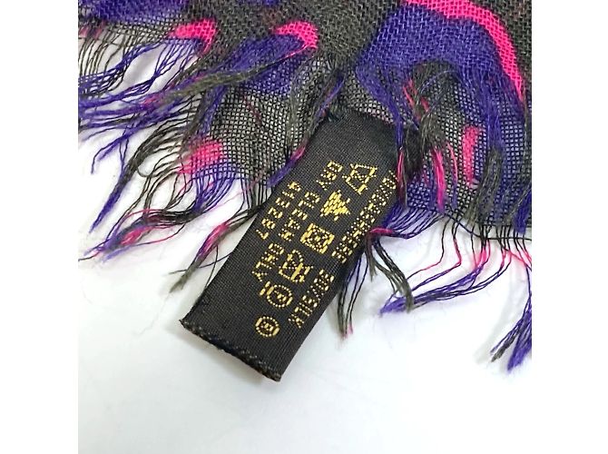 Bufanda morada Louis Vuitton Púrpura - vista 3