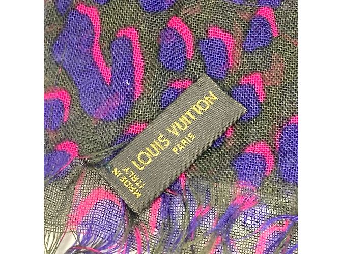 Bufanda morada Louis Vuitton Púrpura - vista 4