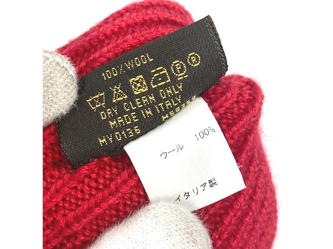 Rote Wollhandschuhe von Louis Vuitton - Ansicht 6