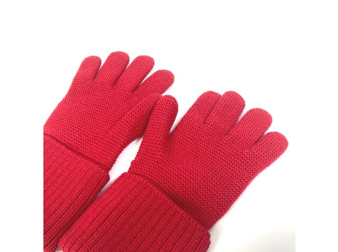 Rote Wollhandschuhe von Louis Vuitton - Ansicht 7