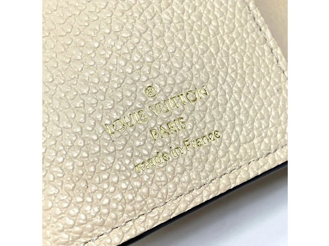 Cartera Metis Trifold Monogram Empreinte Louis Vuitton Beige - vista 12
