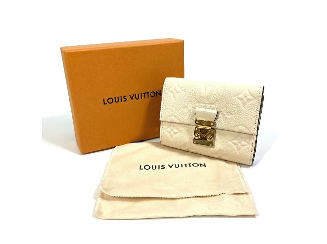 Cartera Metis Trifold Monogram Empreinte Louis Vuitton Beige - vista 13