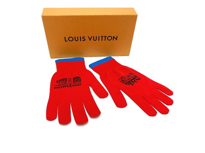 Guanti rossi caldi Louis Vuitton Rosso - vista 13