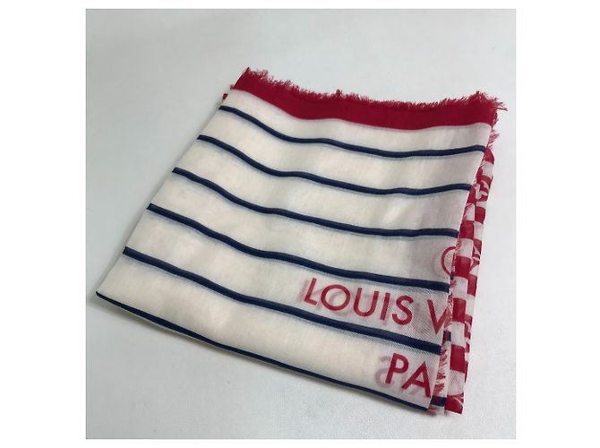 Stola in cotone bianco Louis Vuitton - vista 2