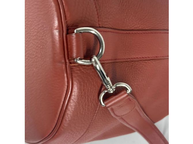 Bolsa de duffle com cordão e logo H da Hermès Marrom - vista 13