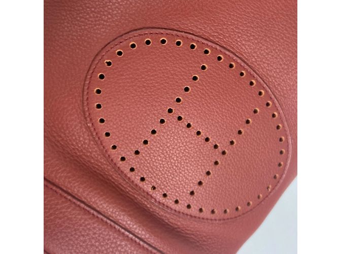 Bolsa de duffle com cordão e logo H da Hermès Marrom - vista 15