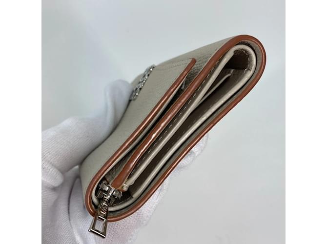 Billetera compacta trifold Loewe Beige - vista 12