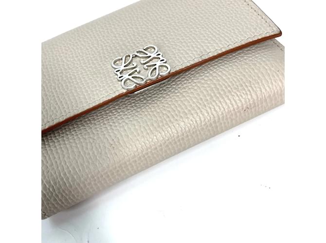 Billetera compacta trifold Loewe Beige - vista 4