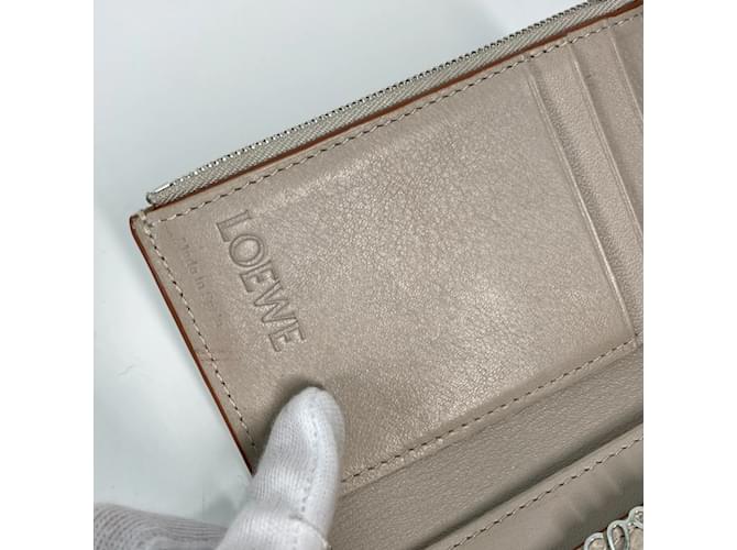Billetera compacta trifold Loewe Beige - vista 7